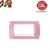PLACCA 4P ROSA PASTELLO INTERNO BIANCO COMPATIBILE LIVING LIGHT