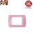 PLACCA 3P ROSA PASTELLO INTERNO BIANCO COMPATIBILE LIVING LIGHT