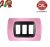 PLACCA 3P ROSA PASTELLO INTERNO NERO COMPATIBILE MAGIC