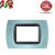 PLACCA 3P AZZURRO PASTELLO INTERNO NERO COMPATIBILE LIVING INTERNATIONAL