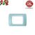 PLACCA 3P AZZURRO PASTELLO INTERNO BIANCO COMPATIBILE LIVING LIGHT