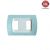 PLACCA 2P AZZURRO PASTELLO INTERNO BIANCO COMPATIBILE MAGIC