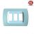 PLACCA 3P AZZURRO PASTELLO INTERNO BIANCO COMPATIBILE MAGIC