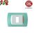 PLACCA 1P VERDE ACQUA PASTELLO INTERNO BIANCO serie MAGIC