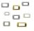 PLACCA  IN METALLO COMPATIBILE  BTICINO LIVING PANNA ORO CHAMPAGNE SUPPORTO