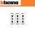 PRESA TRIPLEX BIPASSO 10/16A BTICINO LIVING LIGHT N4180/3 BIANCO