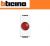 PORTALAMPADA DIFFUSORE ROSSO BTICINO LIVING LIGHT N4371R BIANCO