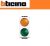 PORTALAMPADA DIFFUSORE ARANCIO VERDE BTICINO LIVING LIGHT N4372AV BIANCO