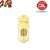 PULSANTIERA CAL CON GRIGLIA SU 1 FILA 5 PULSANTI OTTONE LUCIDO P105