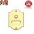 CAMPANELLO CAL IN OTTONE LUCIDO 80X110mm P620