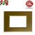 PLACCA 3P ORO OPACO METALLO COMPATIBILE VIMAR PLANA PLA111