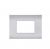 sun PLACCA 3P SILVER COMPATIBILE VIMAR ARKE'