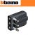 SPINA CORNER BTICINO 2P+T 10A SALVASPAZIO NERA.S2465TGE