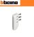 SPINA CORNER A SQUADRA BTICINO 2P+T 10A SALVASPAZIO S2467TAE BIANCO