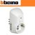 ADATTATORE PRESA 10A BTICINO CON INTERRUTTORE S3610DB.