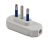 SPINA PIATTA 2P+T 16A COLORE BIANCO
