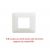 PLACCA 2P BIANCO COMPATIBILE BTICINO MATIX..