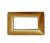 PLACCA 4 POSTI COMPATIBILE BTICINO MATIX ORO SCURO