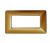 PLACCA 6 POSTI COMPATIBILE BTICINO MATIX ORO SCURO