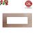 PLACCA 7P LEGNO ROVERE SBIANCATO COMPATIBILE VIMAR PLANA UNI201/7