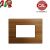 PLACCA 3P LEGNO BAMBOO COMPATIBILE VIMAR PLANA UNI202/3