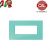 PLACCA 4P VERDE COMPATIBILE VIMAR PLANA UNI205/4