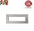 PLACCA 7P ARGENTO SILVER COMPATIBILE VIMAR PLANA UNI206/7
