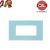 PLACCA 4P AZZURRO PASTELLO COMPATIBILE MATIX UNI303/4