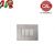 PLACCA 3P ARGENTO SILVER COMPATIBILE AXOLUTE UNI406/3