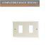 PLACCA 2P ALLUMINIO COMPATIBILE BTICINO MAGIC