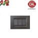 PLACCA 3P NERO OPACO METALLO serie VIMAR IDEA 2007