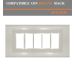 PLACCA 5P BIANCO PVC COMPATIBILE BTICINO MAGIC