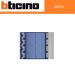 FRONTALE 352181 8 PULSANTI SFERA ALLMETAL BTICINO