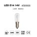LAMPADA LED E14 14V 3LED  LUCE BIANCA. 4500930