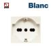 PRESA SCHUKO BIPASSO AVE S45 BLANC 45990/15TS