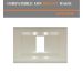 PLACCA 1P AVORIO PVC COMPATIBILE BTICINO MAGIC