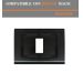 PLACCA 1P NERO PVC COMPATIBILE BTICINO MAGIC
