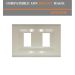 PLACCA 2P AVORIO PVC COMPATIBILE BTICINO MAGIC