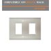 PLACCA 2P BIANCO PVC COMPATIBILE BTICINO MAGIC