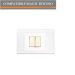 PLACCA 2P SCATOLA TONDA BIANCO PVC COMPATIBILE BTICINO MAGIC