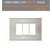 PLACCA 3P BIANCO PVC COMPATIBILE BTICINO MAGIC