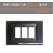 PLACCA 3P ANTRACITE PVC COMPATIBILE BTICINO MAGIC