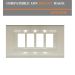 PLACCA 4P AVORIO PVC COMPATIBILE BTICINO MAGIC