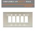 PLACCA 5P AVORIO PVC COMPATIBILE BTICINO MAGIC
