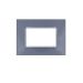 joy PLACCA 3P GRIGIO VETRO COMPATIBILE MATIX BTICINO