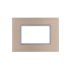 joy PLACCA 3P CHAMPAGNE METALLO COMPATIBILE MATIX BTICINO
