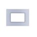 joy PLACCA 3P SILVER METALLO COMPATIBILE MATIX BTICINO