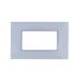 joy PLACCA 4P BIANCO VETRO COMPATIBILE MATIX BTICINO