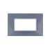 joy PLACCA 4P GRIGIO VETRO COMPATIBILE MATIX BTICINO