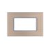 joy PLACCA 4P CHAMPAGNE METALLO COMPATIBILE MATIX BTICINO